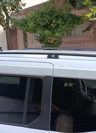 Volkswagen Id. Buzz Uzun Şase Araç Üstü Alüminyum Tavan Yan Rayları Plus Serisi - Siyah