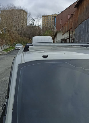 Ford Transit Custom Lwb 2013-2023 Roof Rack Cross Bars 3-Fix Point Alu Gri