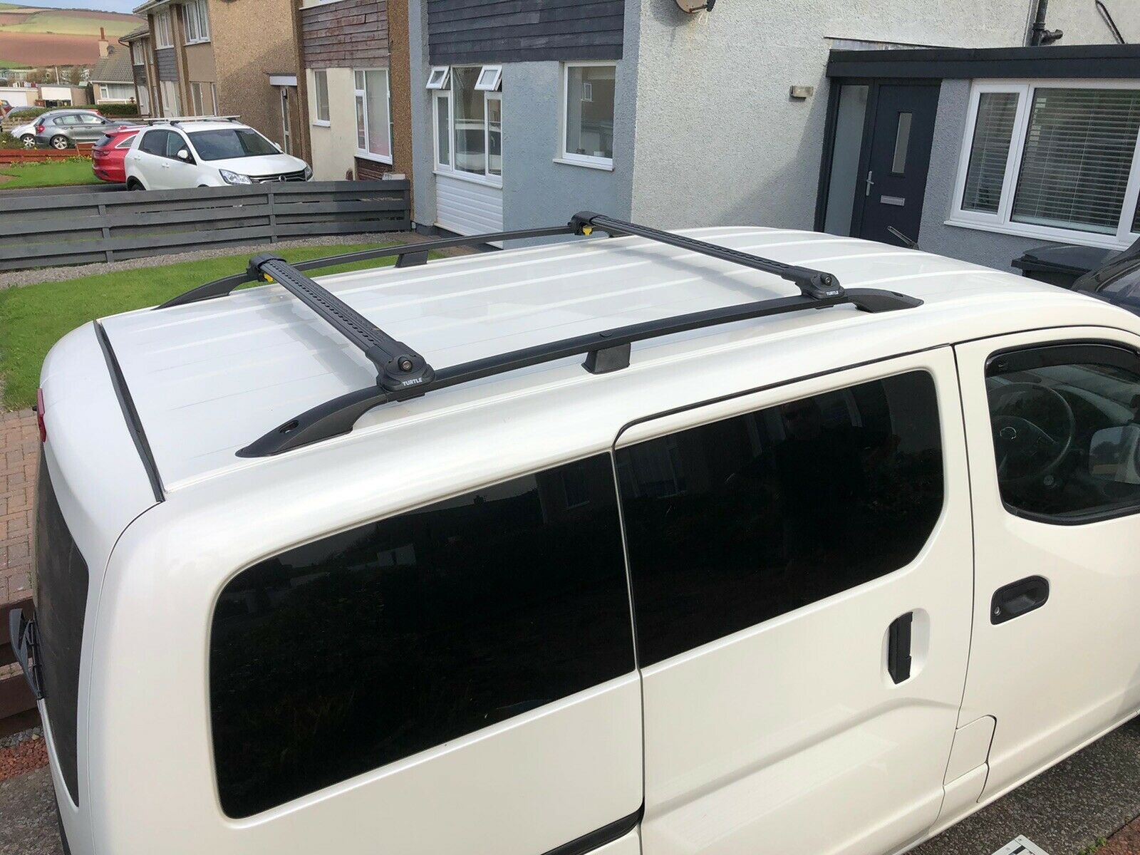 Paw Pro Bar Ladder Aluminium Roof Rack And Cross Bars Set, Fits Nemo Van 2018--> Black