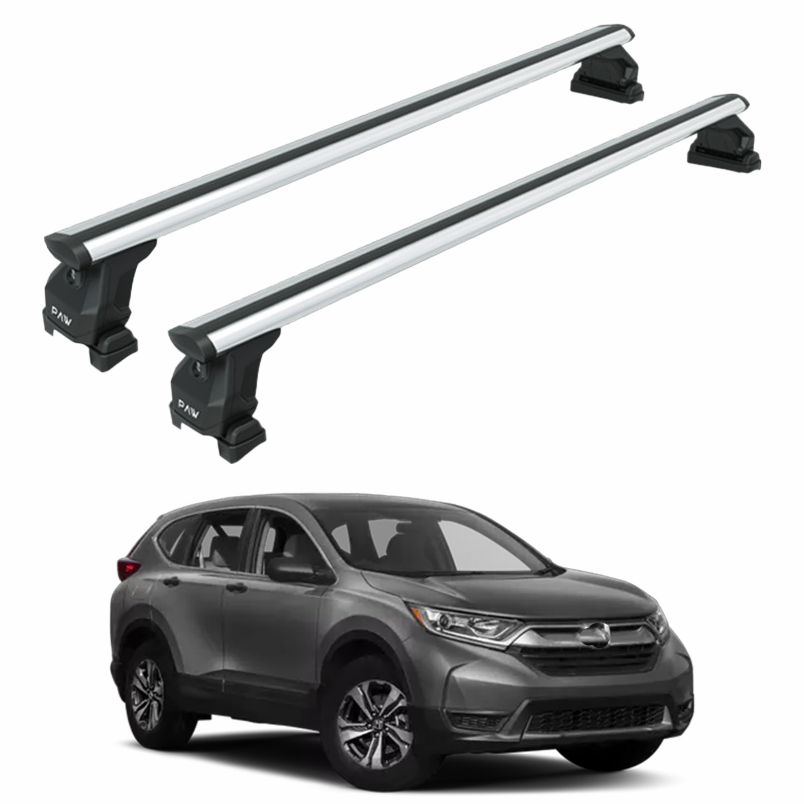 Roof Rack Cross Bars Compatible with 2012-2024 Honda CR-V Without Roof Rails Gri