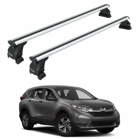 Roof Rack Cross Bars Compatible with 2012-2024 Honda CR-V Without Roof Rails Gri