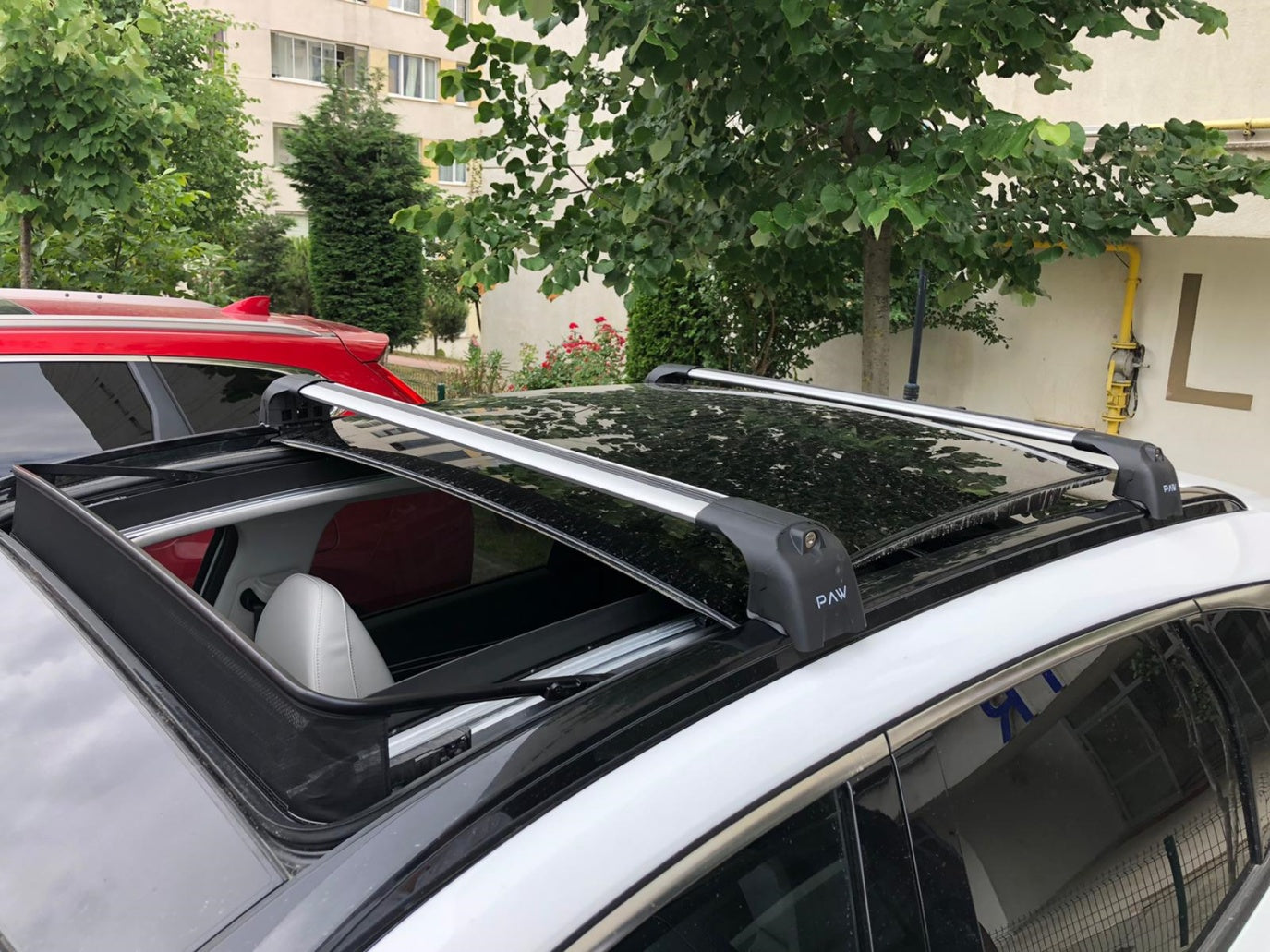 For Isuzu MU-X Roof Rack System, Aluminium Cross Bar, Flush Rail, Silver