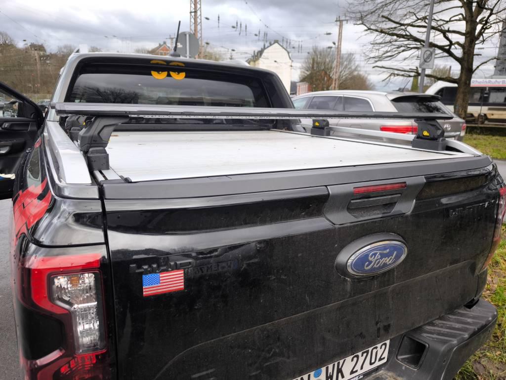 Ford Ranger Wildtrak (2023-2025) Kasa Üstü Bed Rack Taşıyıcı Bar – Siyah | Kilitli Sistem | Vida Montajlı