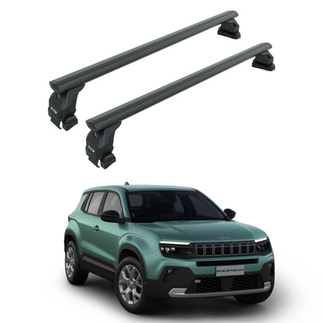 Jeep Avenger 2022-2025 Oluksuz Üst Tavan Portbagaj Taşıyıcı Ara Atkısı Toros Serisi Pro 4 Siyah