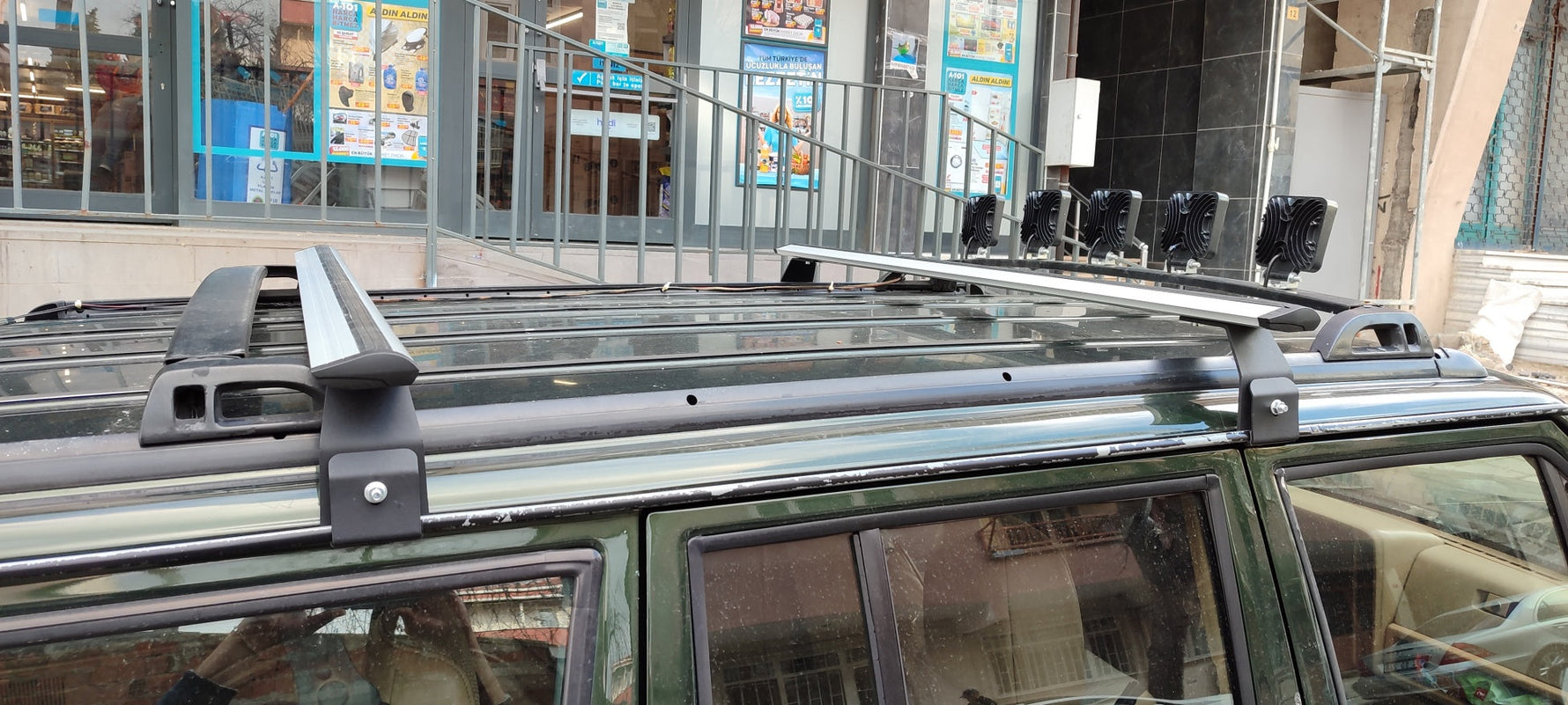 Jeep Cherokee Xj 1984-2002 Yagmur Oluklu Üst Tavan Taşıyıcı Ara Atkısı Paw Gri