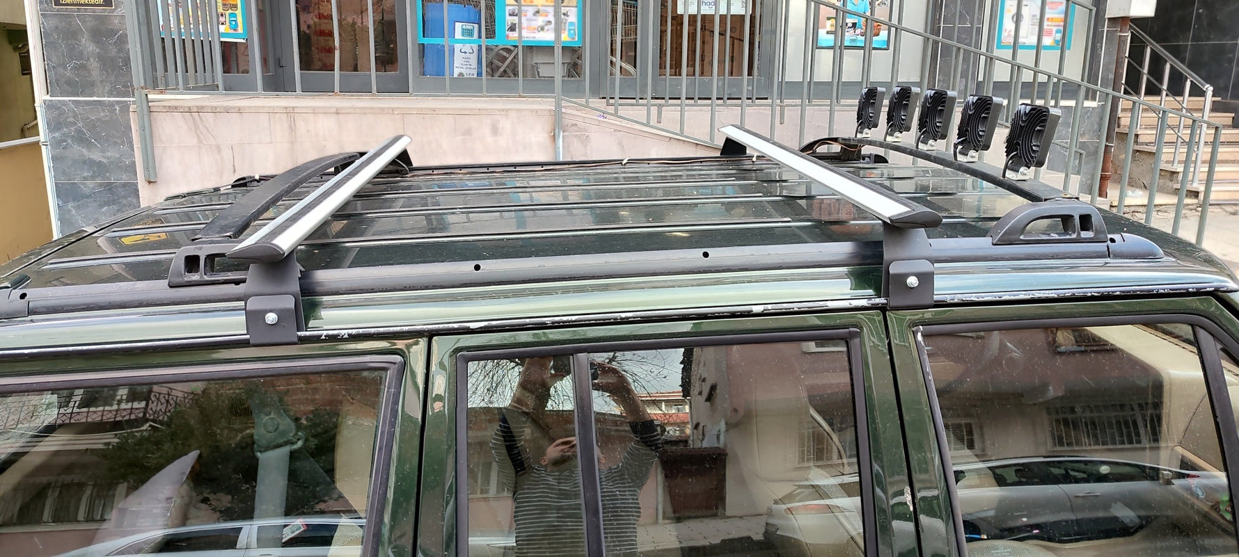 Jeep Cherokee Xj 1984-2002 Yagmur Oluklu Üst Tavan Taşıyıcı Ara Atkısı Paw Gri