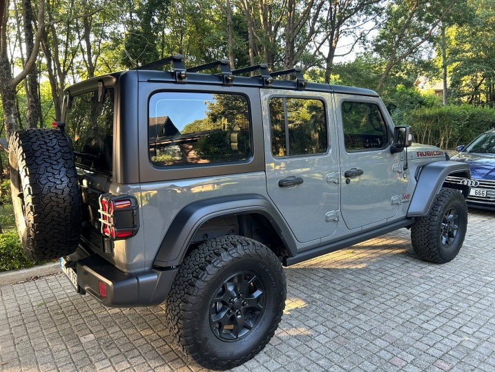 Jeep Wrangler Jk 2007-2018 Yagmur Oluklu Üst Tavan Taşıyıcı Ara Atkısı Paw Siyah