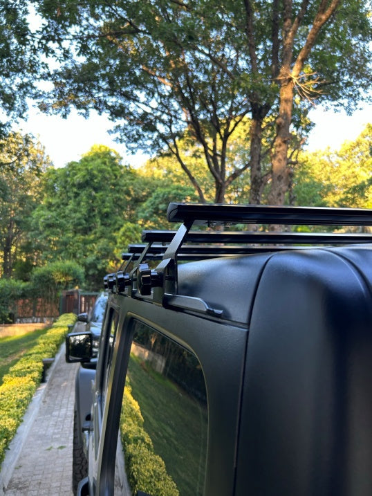 Jeep Wrangler Jl 2018-2025 Yagmur Oluklu Üst Tavan Taşıyıcı Ara Atkısı Paw Siyah