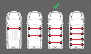 Ford Transit Custom Lwb 2013-2023 Roof Rack Cross Bars 3-Fix Point Alu Siyah