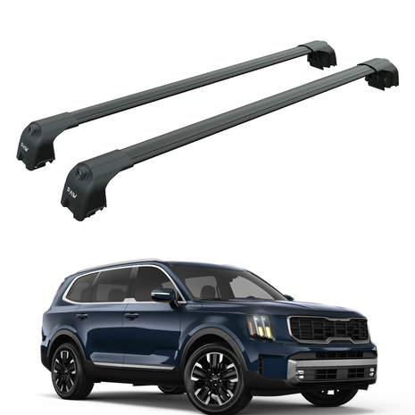 Kia Telluride 2020-2025 Portbagaj Taşıyıcı Ara Atkisi - Ara Çubuk Paw Pro 2 Siyah