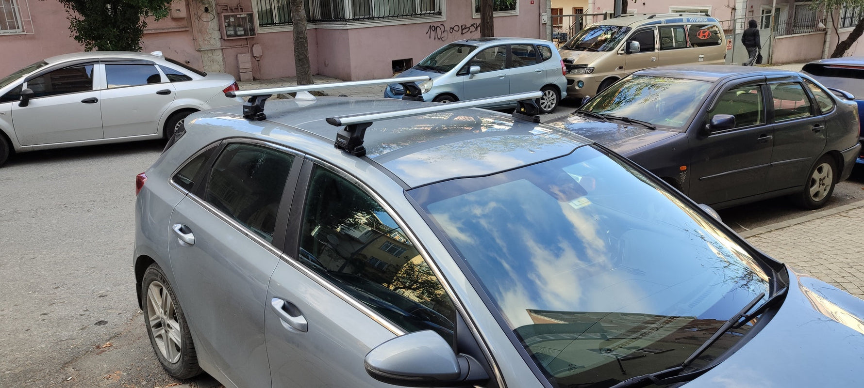Paw Kia Ceed (JD) 2012-2018 Ara Atkı Portbagaj Taşıyıcı - Pro 3 Gri