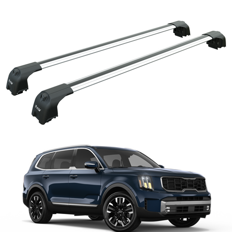 Kia Telluride 2020-2025 Portbagaj Taşıyıcı Ara Atkisi - Ara Çubuk Paw Pro 2 Gri