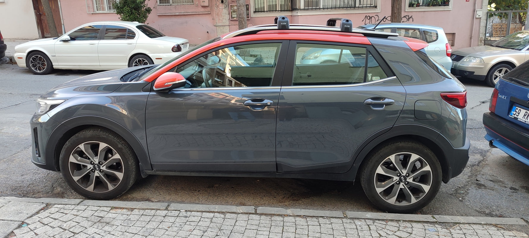 Kia Stonic Portbagaj Taşıyıcı Ara Atkisi - Ara Çubuk Paw Pro 2 Gri