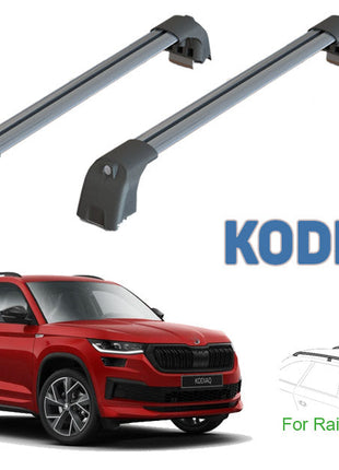 Skoda Kodiaq 2017-2023 Portbagaj Taşıyıcı Ara Atkisi - Ara Çubuk Paw Pro 2 Siyah