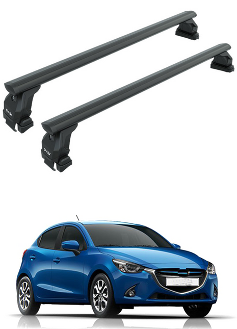 Mazda 2 Series 2016-2025 Oluksuz Üst Tavan Portbagaj Taşıyıcı Ara Atkısı Toros Serisi Pro 4 Siyah