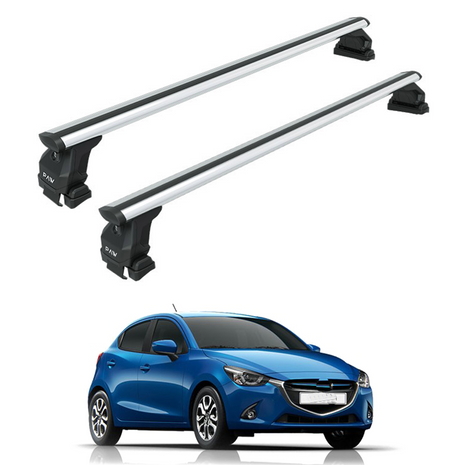Mazda 2 Series 2016-2025 Oluksuz Üst Tavan Portbagaj Taşıyıcı Ara Atkısı Toros Serisi Pro 4 Gri
