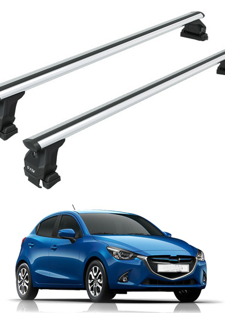 Mazda 2 Series 2016-2025 Oluksuz Üst Tavan Portbagaj Taşıyıcı Ara Atkısı Toros Serisi Pro 4 Gri