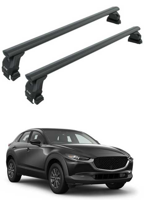 Mazda Cx 30 S 2020-2025 Oluksuz Üst Tavan Portbagaj Taşıyıcı Ara Atkısı Toros Serisi Pro 4 Fix Point Alu Siyah