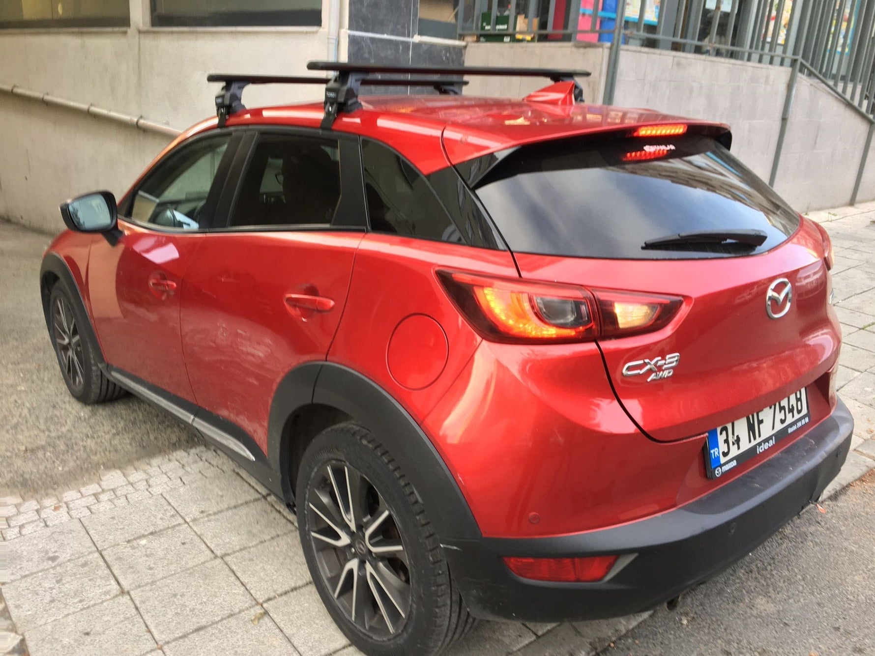 Mazda Cx 3 2016-2025 Oluksuz Üst Tavan Portbagaj Taşıyıcı Ara Atkısı Toros Serisi Pro 4 Gri