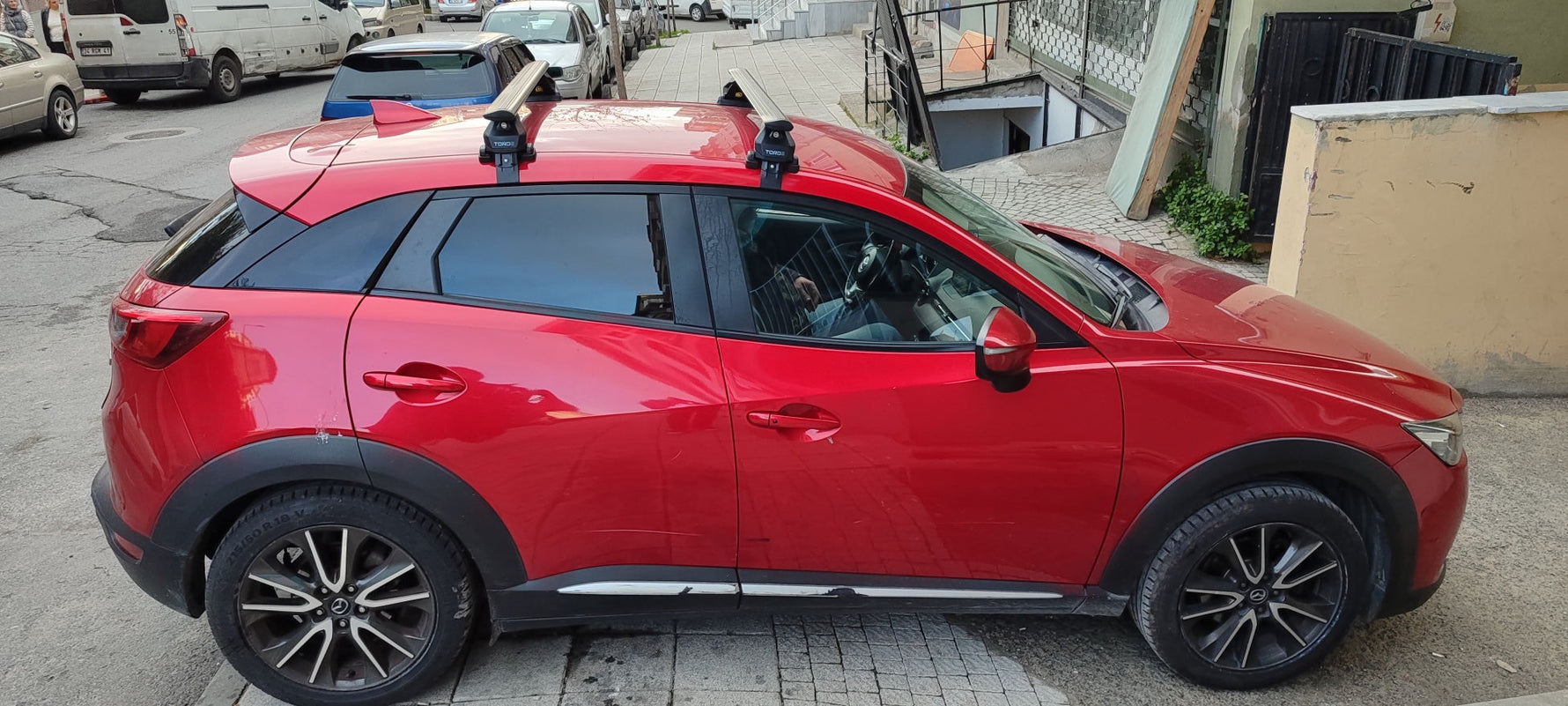Mazda Cx 3 2016-2025 Oluksuz Üst Tavan Portbagaj Taşıyıcı Ara Atkısı Toros Serisi Pro 4 Siyah