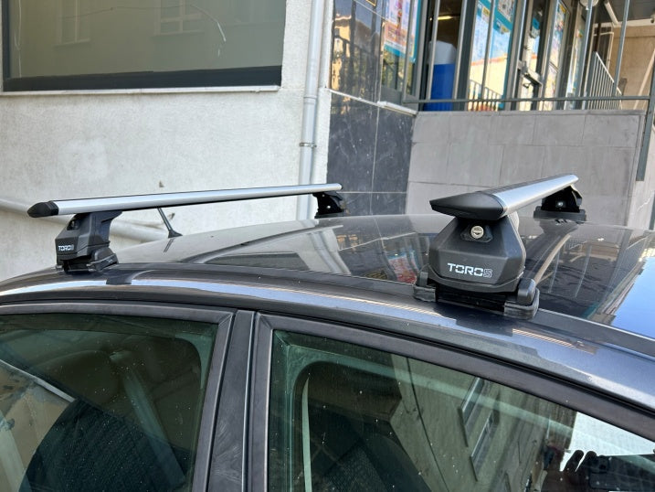 Renault Megane 2 2002-2009 Tavan Taşıyıcı Ara Barlar – Vidalı Montaj, Toros Fix Pro, Gri