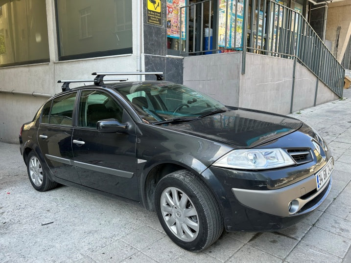 Renault Megane 2 2002-2009 Tavan Taşıyıcı Ara Barlar – Vidalı Montaj, Toros Fix Pro, Siyah