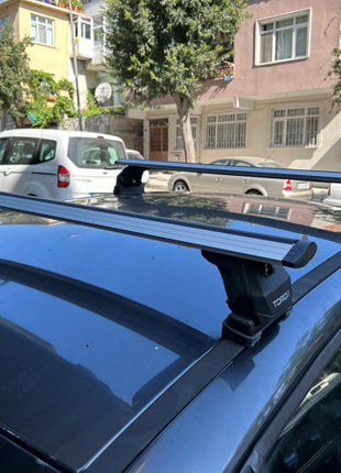 Renault Megane 2 2002-2009 Tavan Taşıyıcı Ara Barlar – Vidalı Montaj, Toros Fix Pro, Gri