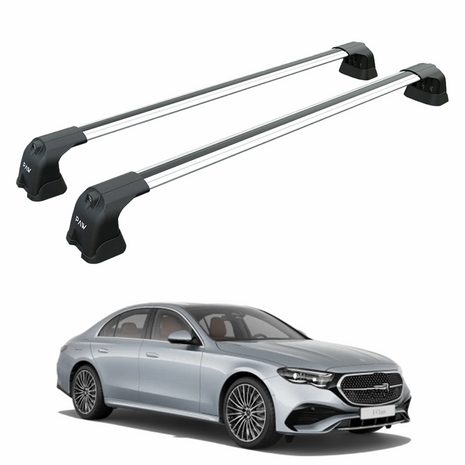 Mercedes E Sedan W214 2024-2025 Portbagaj Taşıyıcı Ara Atkı Aparatı Paw Pro 3 Gri