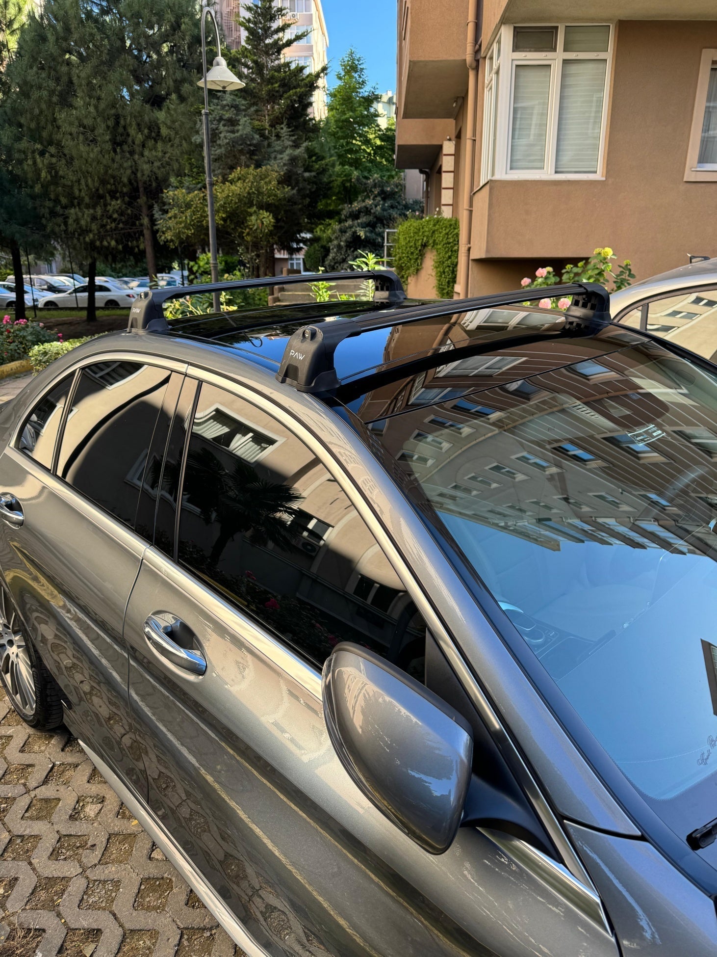 Paw Mercedes-Benz C-Serisi Sedan (W205) 2014-2021 Ara Atkı Portbagaj Taşıyıcı - Pro 3 Siyah