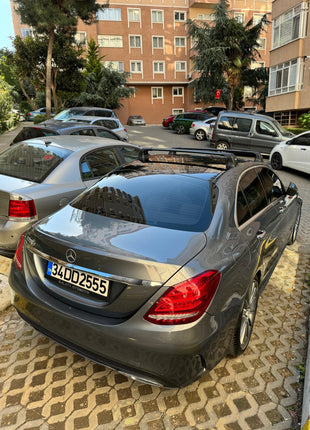 Mercedes C Sedan W204 2007-2014 Portbagaj Taşıyıcı Ara Atkı Aparatı Paw Pro 3 Gri