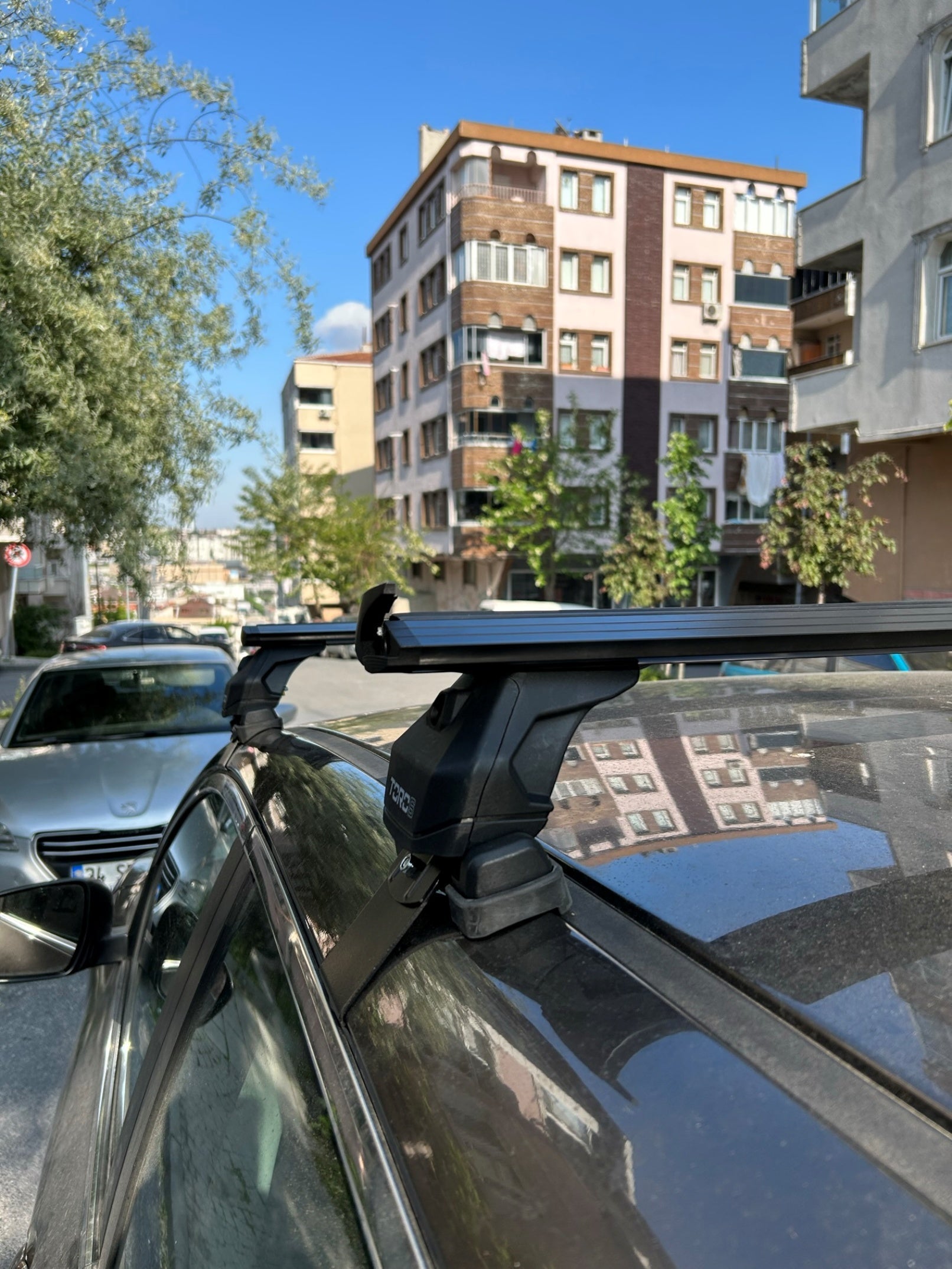 Nissan Qashqai J11 2013-2021 Oluksuz Üst Tavan Portbagaj Taşıyıcı Ara Atkısı Toros Serisi Pro 4 Gri