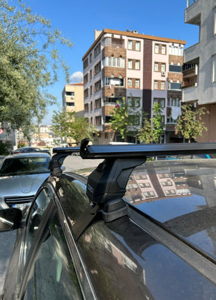Nissan Qashqai J12 2022-2025 Oluksuz Üst Tavan Portbagaj Taşıyıcı Ara Atkısı Toros Serisi Pro 4 Siyah