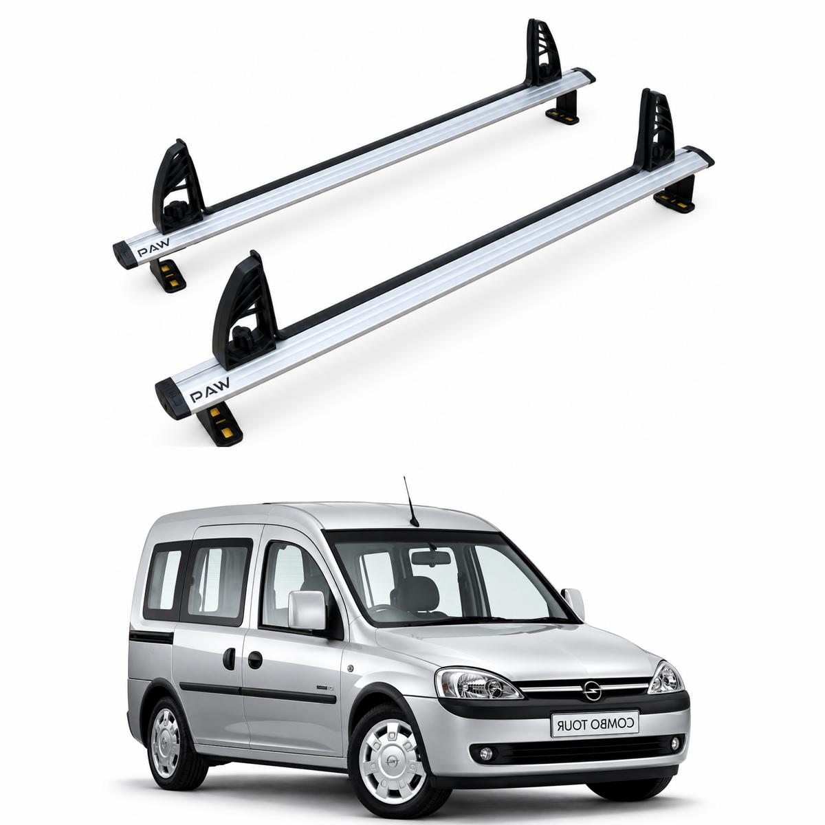Opel Combo (2003-2012) Araç Üstü Merdiven Sabitleyici, Yük Taşıma Sistemleri Pratik Seri