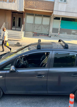 Opel Corsa D 2007-2015 Portbagaj Taşıyıcı Aparat - Ara Atkısı Paw Pro 3, Gri