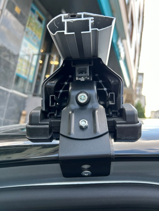 Peugeot 208 2019-2025 Oluksuz Üst Tavan Portbagaj Taşıyıcı Ara Atkısı Toros Serisi Pro 4 Siyah