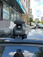 Peugeot 208 2019-2025 Oluksuz Üst Tavan Portbagaj Taşıyıcı Ara Atkısı Toros Serisi Pro 4 Siyah