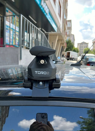 Peugeot 208 2019-2025 Oluksuz Üst Tavan Portbagaj Taşıyıcı Ara Atkısı Toros Serisi Pro 4 Gri