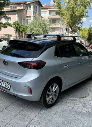 Opel Corsa F 2019-2025 Oluksuz Üst Tavan Portbagaj Taşıyıcı Ara Atkısı Toros Serisi Pro 4 Gri