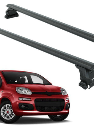 Fitting Roof Racks, Roof Boxes or Roof Bike Racks Compatible with Fiat Panda 319 Siyah 2012- Onwards
