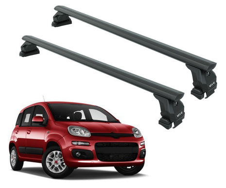 Fitting Roof Racks, Roof Boxes or Roof Bike Racks Compatible with Fiat Panda 319 Siyah 2012- Onwards