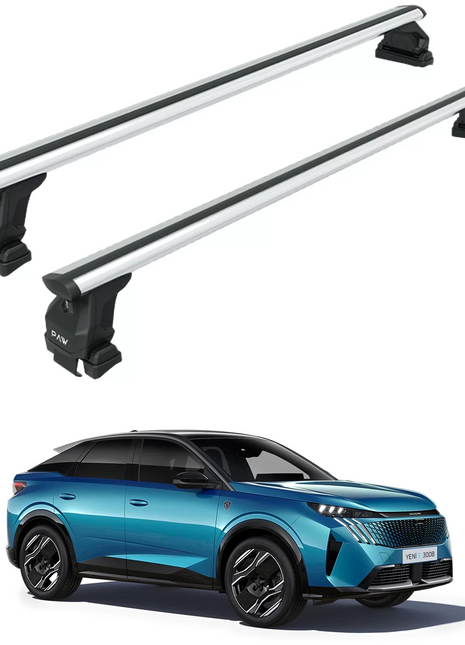 Peugeot 3008 2024- Up Oluksuz Üst Tavan Portbagaj Taşıyıcı Ara Atkısı Toros Serisi Pro 4 Gri