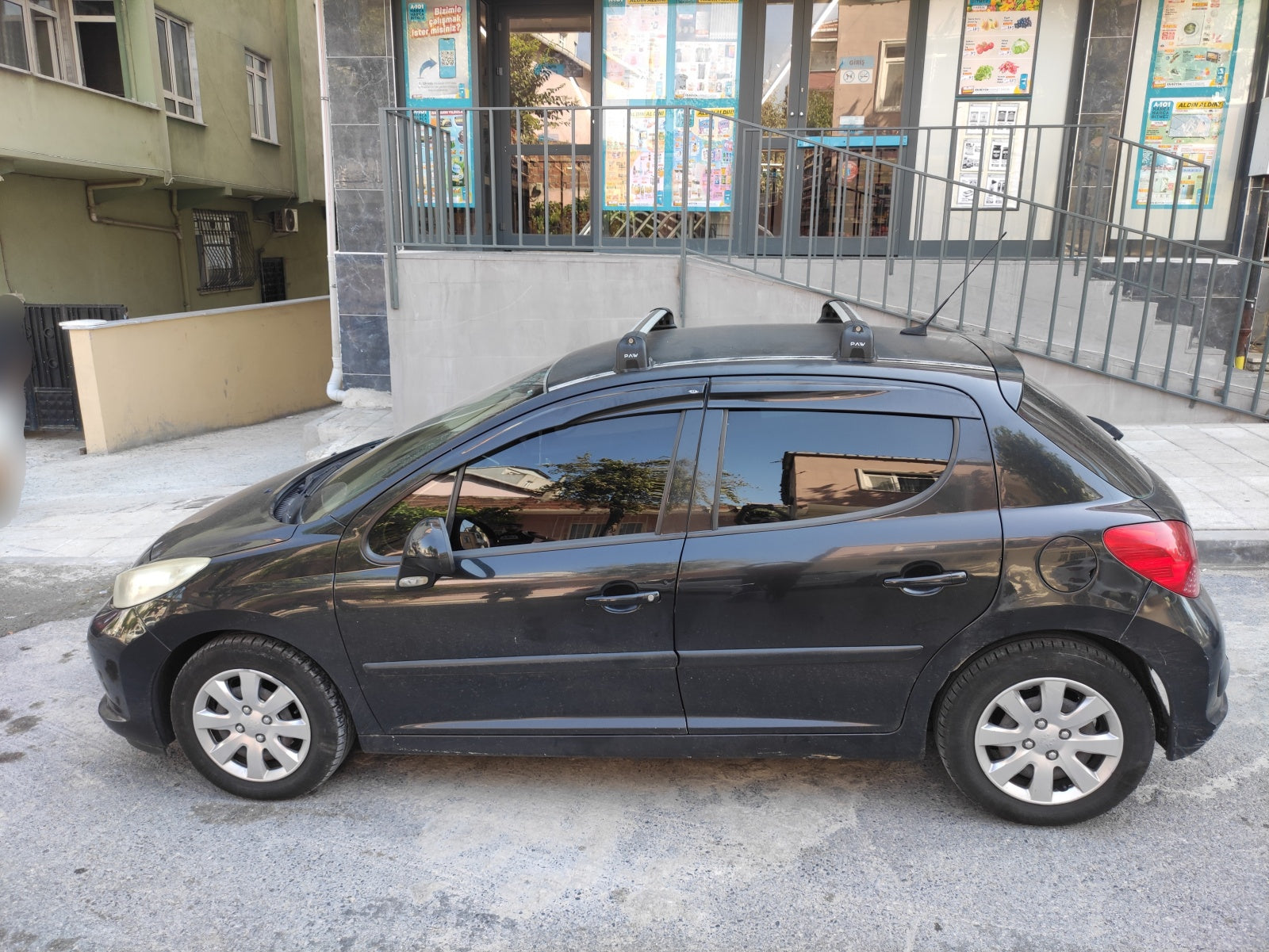 Paw Peugeot 207 (2006-2012) Ara Atkı Portbagaj Taşıyıcı - Pro 3 Siyah