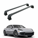 For Porsche Panamera 2009-2016 Roof Rack Cross Bars Fix Point Alu Black