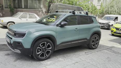 Jeep Avenger 2022-2025 Oluksuz Üst Tavan Portbagaj Taşıyıcı Ara Atkısı Toros Serisi Pro 4 Siyah