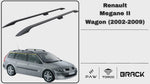 Renault Megane 2 Wagon (2002-2009) Alüminyum Tavan Yan Rayları Plus Serisi