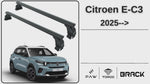 Citroen E-C3 Oluksuz Üst Tavan Portbagaj Taşıyıcı Ara Atkısı Toros Serisi Pro 4 Gri