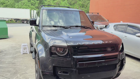 Land Rover Defender 130 2020-2025 Roof Rack Cross Bars T Slot Rail Siyah