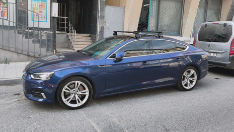 Audi A5 Sportback 2017-2024 Oluksuz Üst Tavan Portbagaj Taşıyıcı Ara Atkısı Toros Serisi Pro 4 Gri