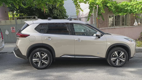 Nissan X-Trail T33 ile Uyumlu Portbagaj Taşıyıcı – Paw Pro 2 Alüminyum Tavan Çubuğu Gri