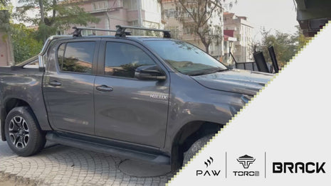 Toyota Hilux Mk9 (2021-2025) Portbagaj Taşıyıcı Ara Atkısı, Toros Serisi Pro 4, Gri